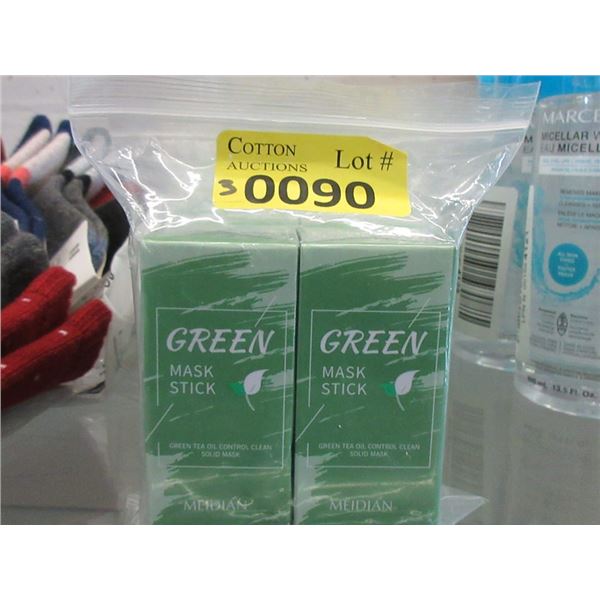 3 Packs of 2 Green Tea Purifying Clay Mask Sticks