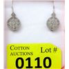 Image 1 : New .925 Silver Diamond Filigree Design Earrings