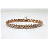 Image 1 : Rose Gold Plated Diamond Tennis Bracelet