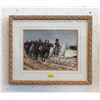 Image 1 : Framed Print of Napoleon and Army