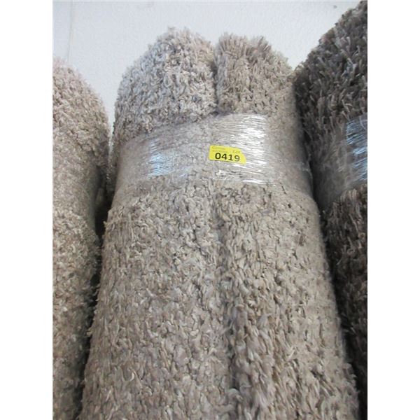 8' x 10' Beige Shag Area Carpet