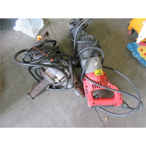 Electric Reciprocating Saw and Heavy Duty Drill