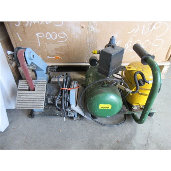 Delta Sander and Junior-30 Compressor