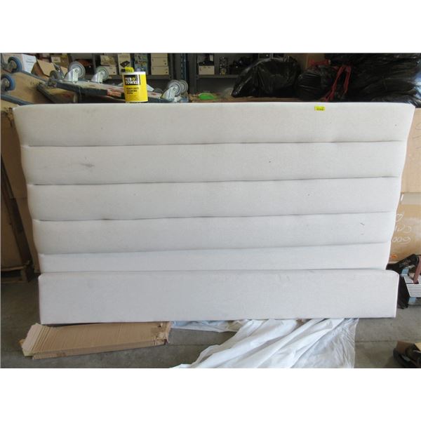 Fabric Upholstered King Headboard & Footboard