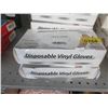 Image 1 : 4 Boxes of Disposable Vinyl Gloves - 100 Per Box