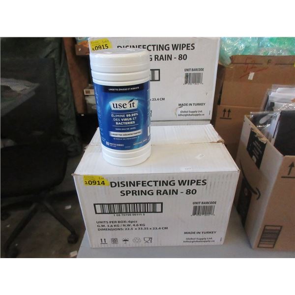 2 Cases of Disinfecting Wipes - Spring Rain