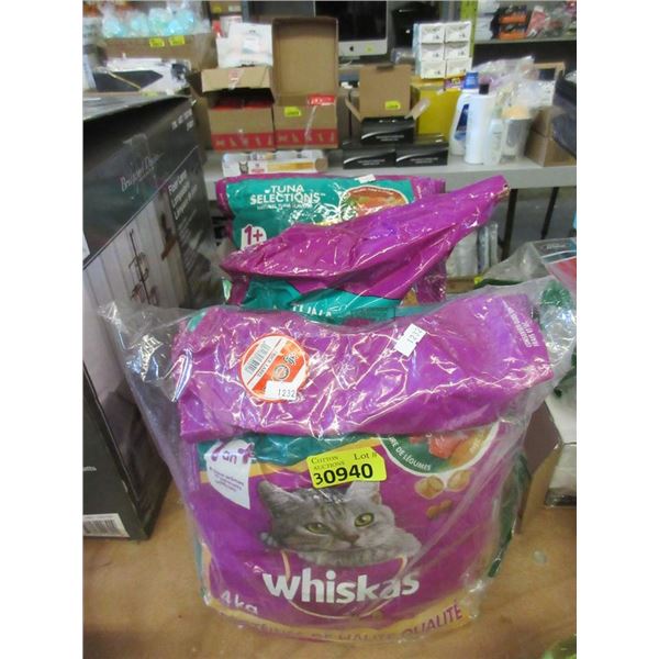 3 x 4 kg Bags of Whiskas Dry Tuna Selections