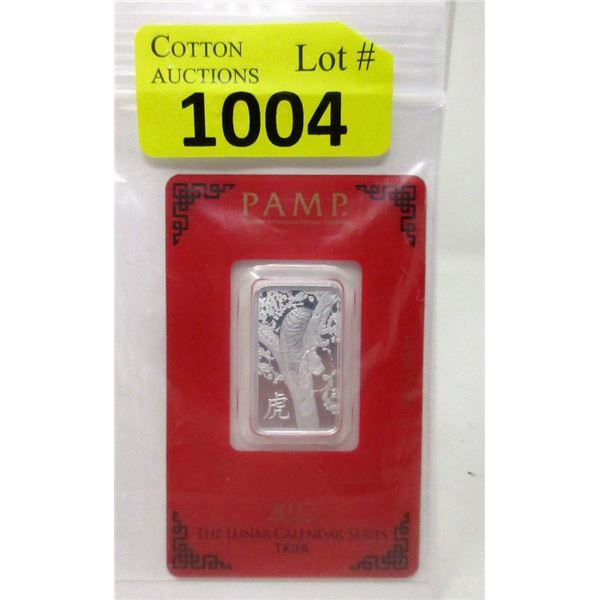 10 Gram .999 Silver 2022 Year of the Tiger Bar