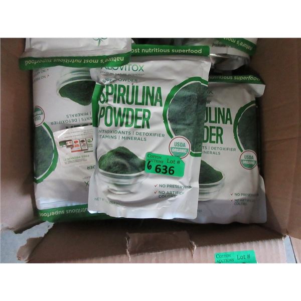 6 x 454 g Bags of Alovitox Spirulina Powder