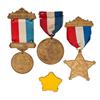 Image 1 : Lot of Three Early Rough Rider Reunion Medals & 5th Corps Ba