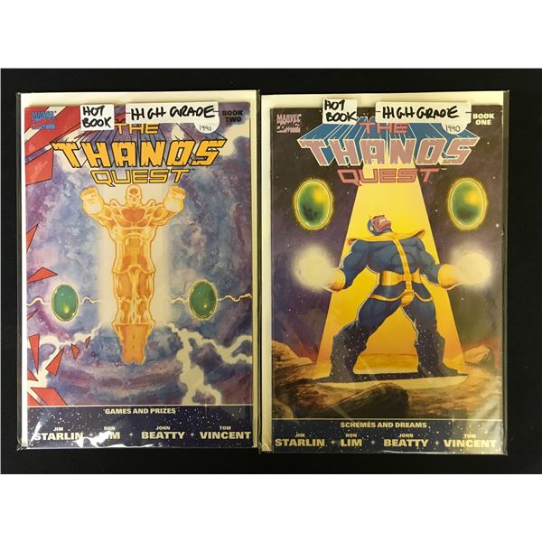 THE THANOS QUEST Book One-Two (MARVEL COMICS)