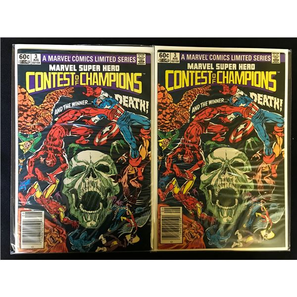 Marvel Super Hero CONTEST of CHAMPIONS NO.3 (MARVEL COMICS) X2