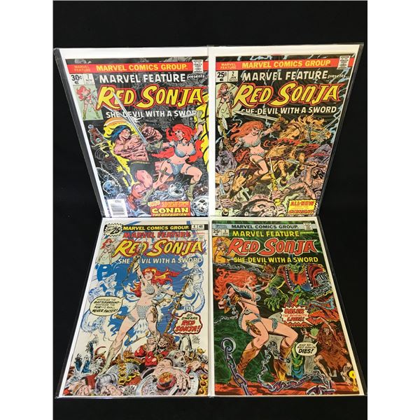 MARVEL FEATURE Presents RED SONJA COMIC BOOK LOT (MARVEL COMICS)