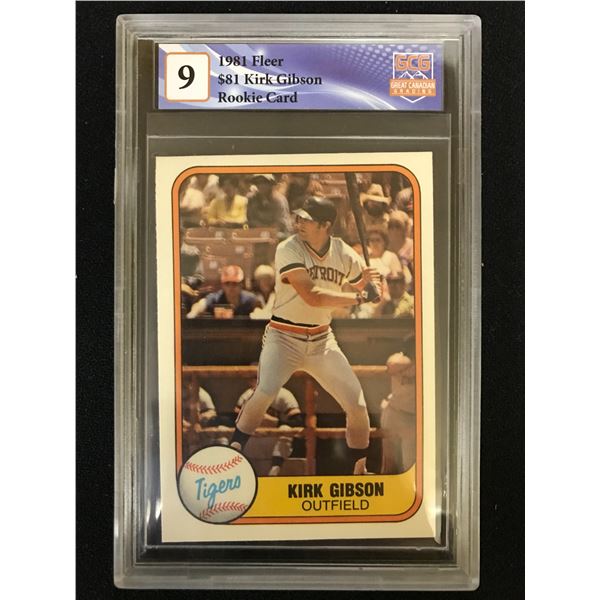 1981 FLEER NO.81 KIRK GIBSON RC (GCG 9)