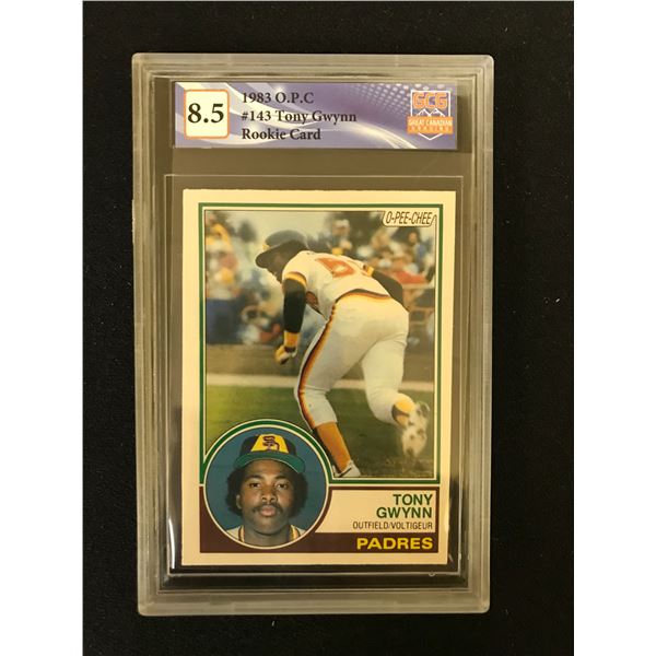 1983 OPC NO.143 TONY GWYNN RC (GCG 8.5)