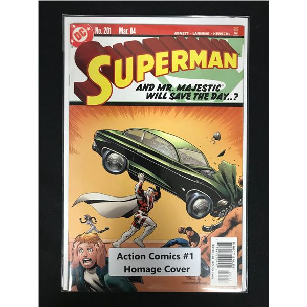 SUPERMAN NO.201 (DC COMICS) Action Comics NO.1 Homage Cover