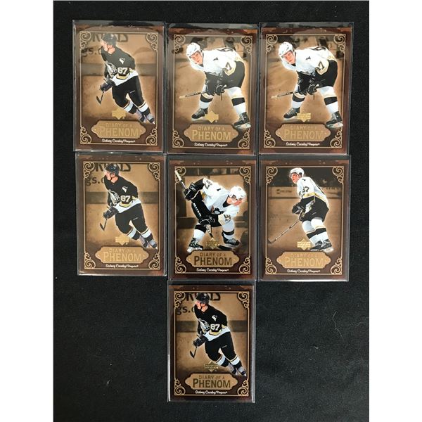 UPPER DECK SIDNEY CROSBY DIARY OF A PHENOM HOCKEY CARD LOT