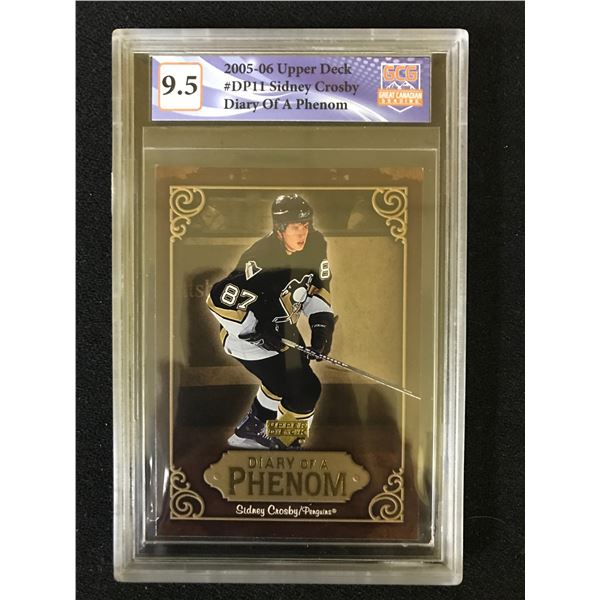 2005-06 UPPER DECK DIARY OF A PHENOM SIDNEY CROSBY (GCG 9.5)