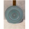 Image 1 : Turquoise and white decorative plate by Akcam of Turkey