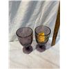 Image 2 : Two Princess House Fantasia amethyst goblets