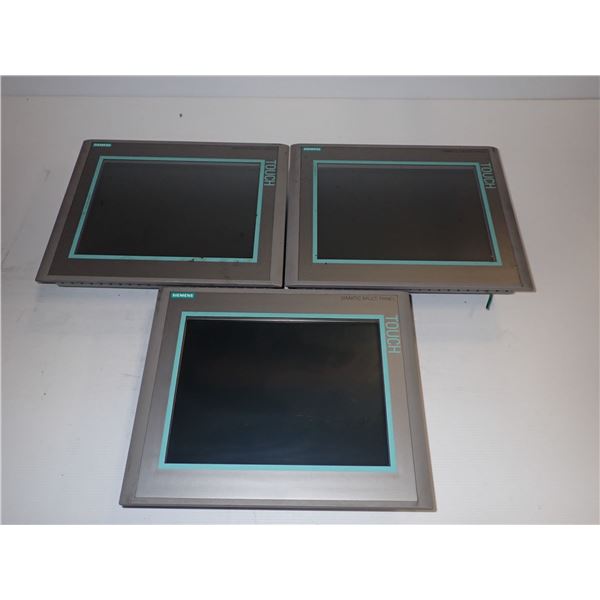 (3) Siemens # 1P 6AV6 644-0AA01-2AX0 MP 377 12" Touch Screens