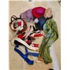 Image 1 : Basket of Funky Belts, hats and Scarf