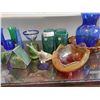 Image 3 : Large Collection of Coloured Glass Barware and Serving Bowls