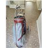 Image 2 : Assorted Golf Clubs, Golf Bag, and Golf Chariota
