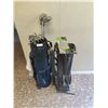 Image 1 : 2 Golf Bags, Assorted Golf Clubs and Golfing Gloves