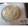Image 2 : 1921 Morgan Silver Dollar NGC MS63