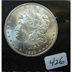 1884 Carson City Morgan Silver Dollar GSA holder BU