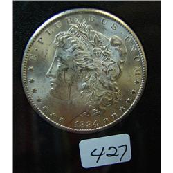 1884 Carson City Morgan Silver Dollar GSA holder BU