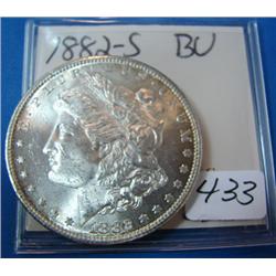 1882-S Morgan Silver Dollar BU