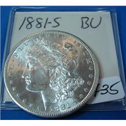 1881-S Morgan Silver Dollar BU