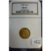 Image 1 : 1908 $2.50 Indian Head Gold Coin NGC MS64