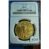 Image 1 : 1926 $20 St. Gaudens Gold Coin NGC MS63