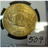 Image 2 : 1915 S $20 St. Gaudens Gold Coin NGC MS64