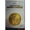 Image 1 : 1926 $20 St. Gaudens Gold Coin NGC MS62