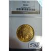Image 1 : 1926 $10 Indian Head Gold Coin NGC MS62