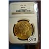 Image 1 : 1904 $20 Liberty Gold Coin NGC MS64