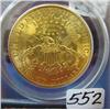 Image 2 : 1904  $20 Liberty Gold Coin PCGS MS63