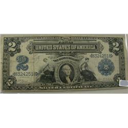 1886 $2.00 Silver Certificate VG