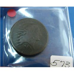 1793 Wreath Vine & Bars Cent Good+