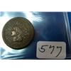 Image 1 : 1877 Indian Cent Very Good Improperly Cleaned