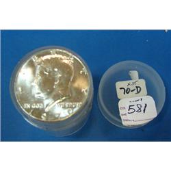 20 pc. roll 1970-D Kennedy Half Dollar