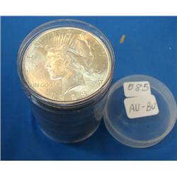 20 pc. Roll 1923 Peace Silver Dollars AU/BU