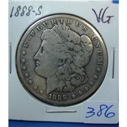 1888-S Morgan Silver Dollar VG