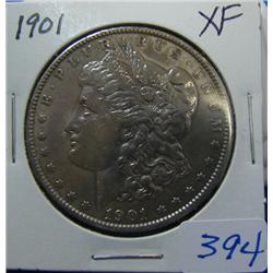 1901 Morgan Silver Dollar XF
