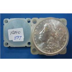 1904-O Morgan Silver Dollars 20 pc. roll Original BU