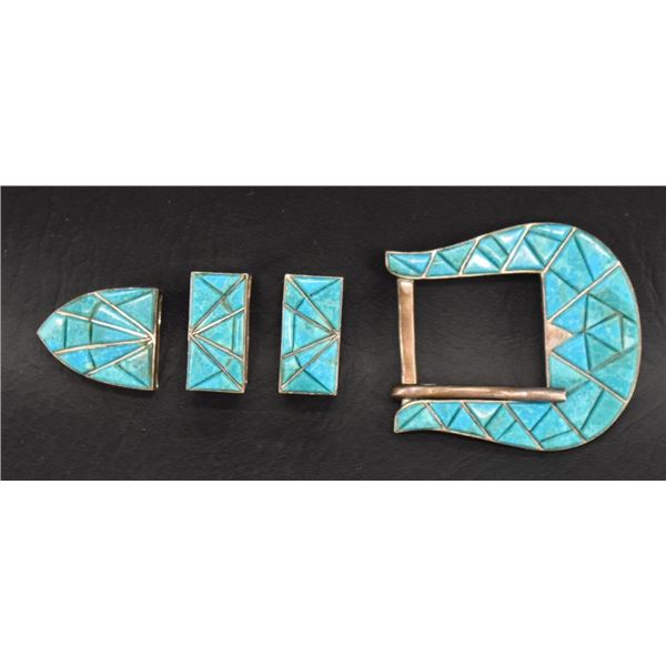 NAVAJO INDIAN RANGER BUCKLE SET